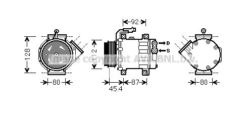 AVA QUALITY COOLING Kompressori, ilmastointilaite FTK366